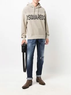 Dsquared2 jean à effet délavé