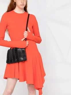 Dsquared2 robe asymétrique à manches longues