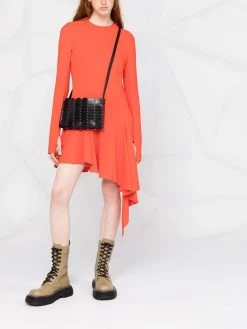 Dsquared2 robe asymétrique à manches longues