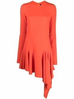 Dsquared2 robe asymétrique à manches longues