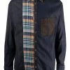 Dsquared2 chemise en jean à design patchwork
