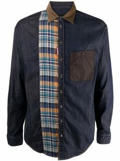 Dsquared2 chemise en jean à design patchwork