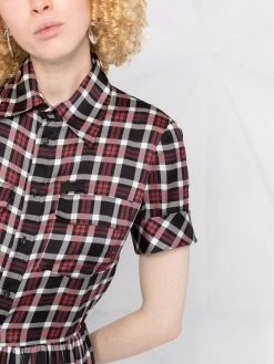 Dsquared2 robe-chemise à carreaux