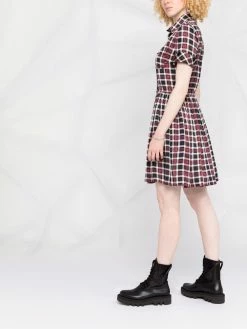 Dsquared2 robe-chemise à carreaux