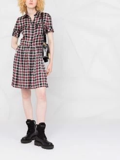 Dsquared2 robe-chemise à carreaux