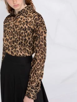 Dsquared2 chemise à imprimé léopard