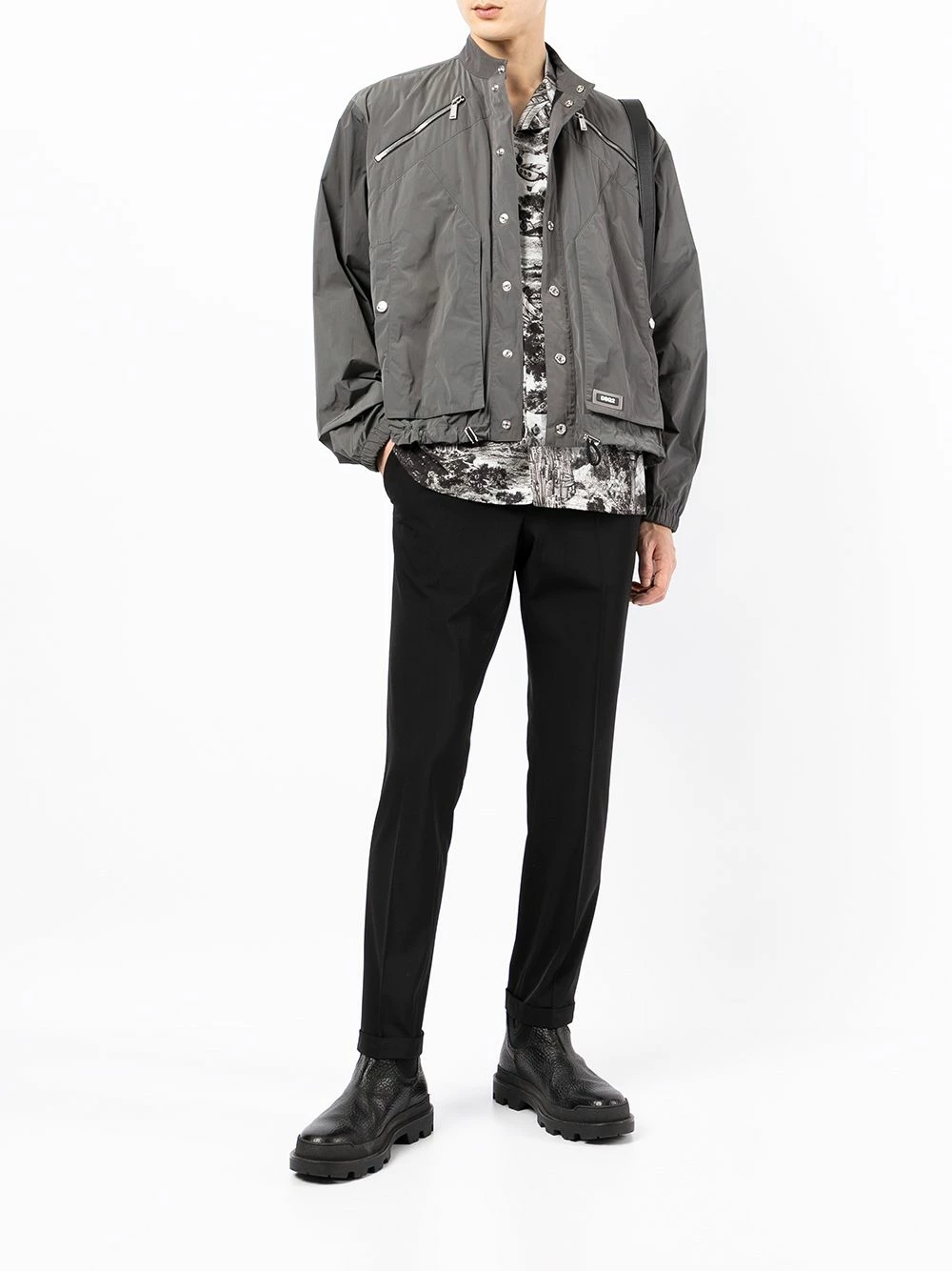 Dsquared2 Prix Raisonnable Veste bomber à boutonnière vestes bomber homme 4 Dsquared2 veste bomber à boutonnière