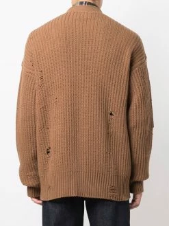 Dsquared2 cardigan à effet usé