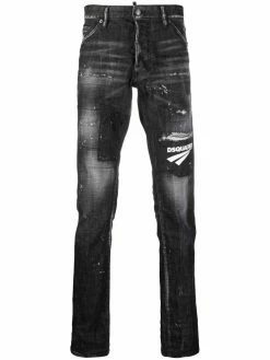 Dsquared2 jean à patch logo