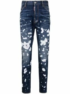 Dsquared2 jean skinny à effet délavé