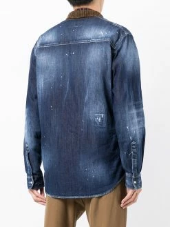 Dsquared2 chemise colour block à design à empiècements