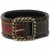 Dsquared2 ceinture en cuir à broderies