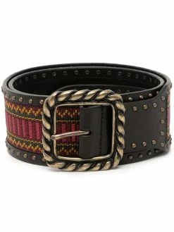 Dsquared2 ceinture en cuir à broderies