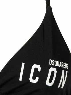Dsquared2 haut de bikini triangle à logo imprimé