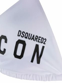 Dsquared2 haut de bikini à slogan imprimé