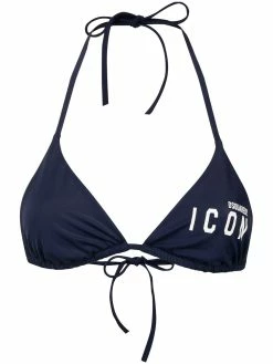 Dsquared2 haut de bikini triangle à logo imprimé