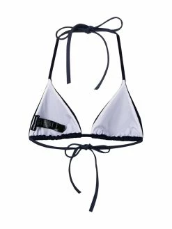 Dsquared2 haut de bikini triangle à logo imprimé