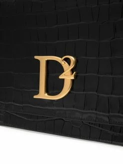 Dsquared2 pochette à effet peau de crocodile