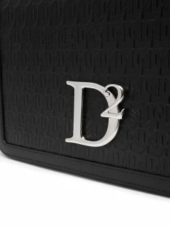 Dsquared2 sac porté épaule en cuir à plaque logo