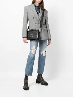 Dsquared2 sac porté épaule en cuir à plaque logo