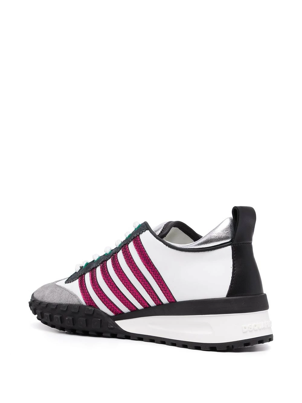 En Remise Dsquared2 Baskets à détails rayés femme 5 Dsquared2 baskets à détails rayés