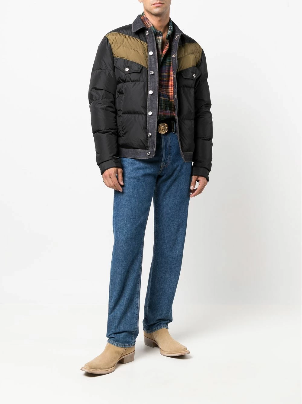 Prix Compétitif Dsquared2 Doudoune à finitions en jean doudounes homme 4 Dsquared2 doudoune à finitions en jean