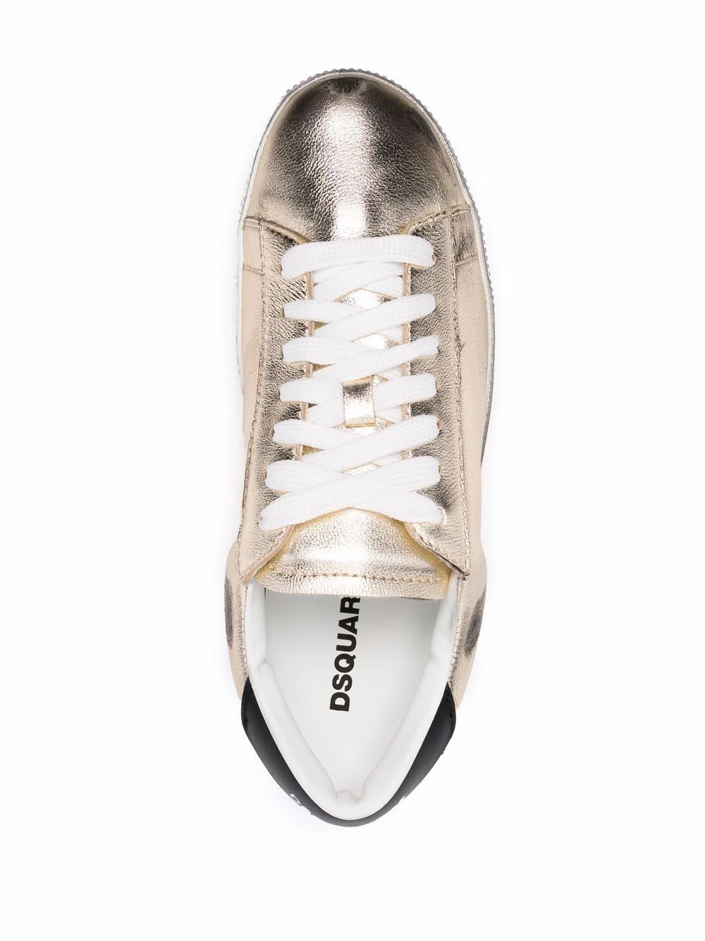 Dsquared2 Baskets à effet métallisé Discount En Ligne femme 6 Dsquared2 baskets à effet métallisé