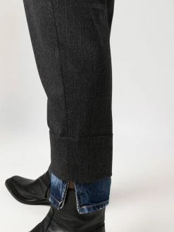 Dsquared2 pantalon de costume à bordure en jean