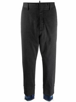 Dsquared2 pantalon de costume à bordure en jean