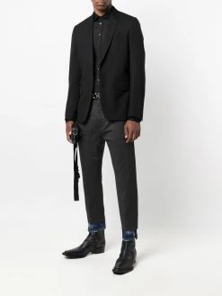 Dsquared2 pantalon de costume à bordure en jean