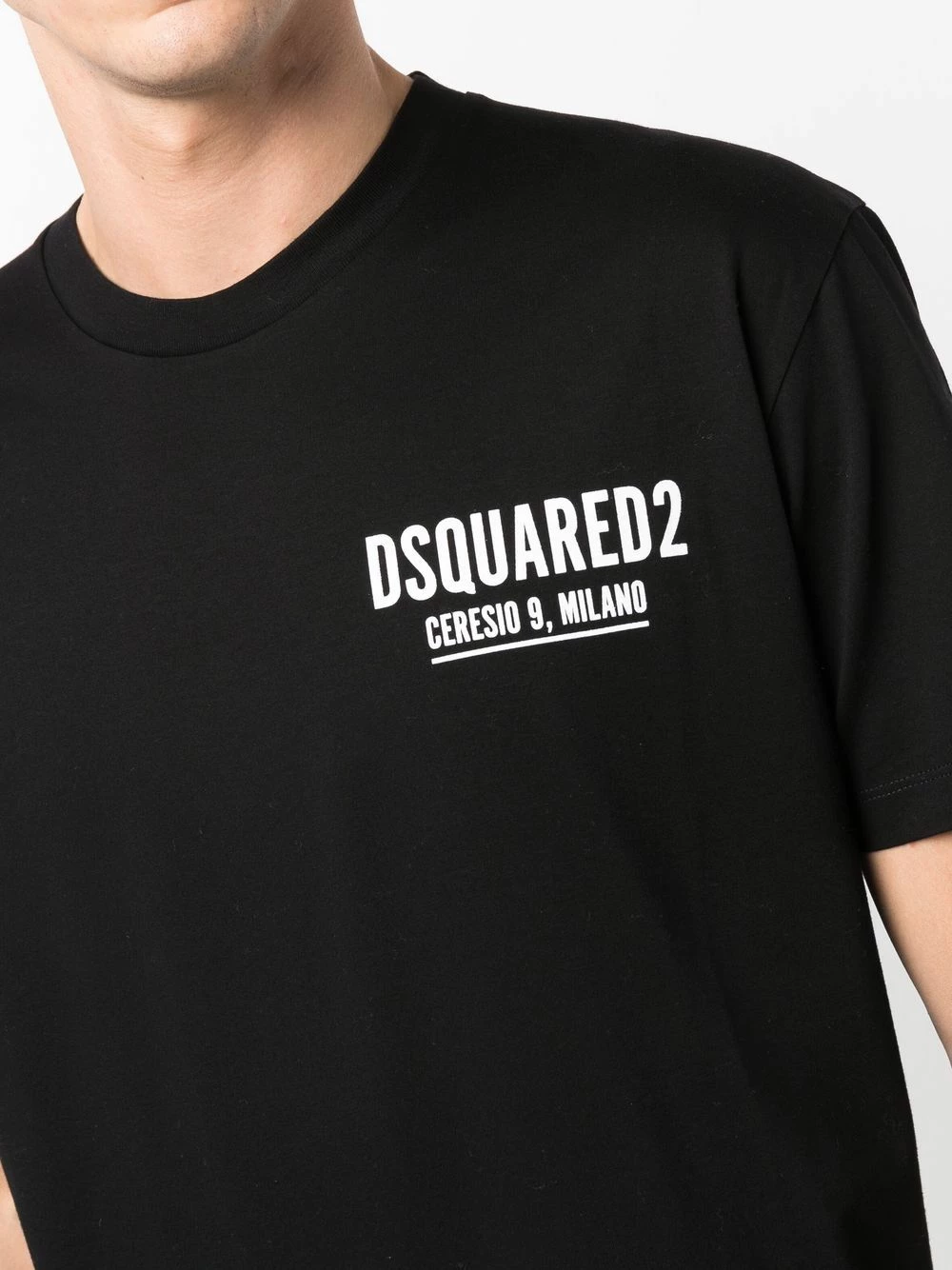 Authentique 100% Dsquared2 T shirt à logo imprimé t-shirts homme 7 Dsquared2 t-shirt à logo imprimé