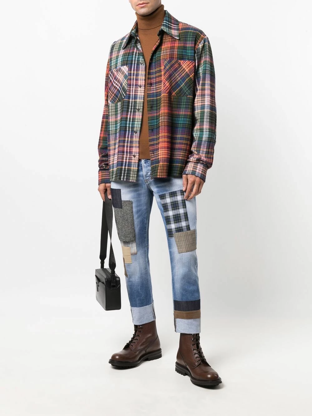 Dsquared2 Prix Malin Jean court à design patchwork jeans regular & jeans droits homme 4 Dsquared2 jean court à design patchwork
