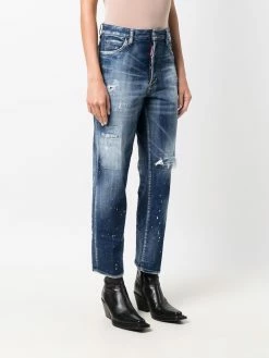 Dsquared2 Prix Exclusifs Jean ample à effet usé jeans boyfriend femme 11 Dsquared2 jean ample à effet usé