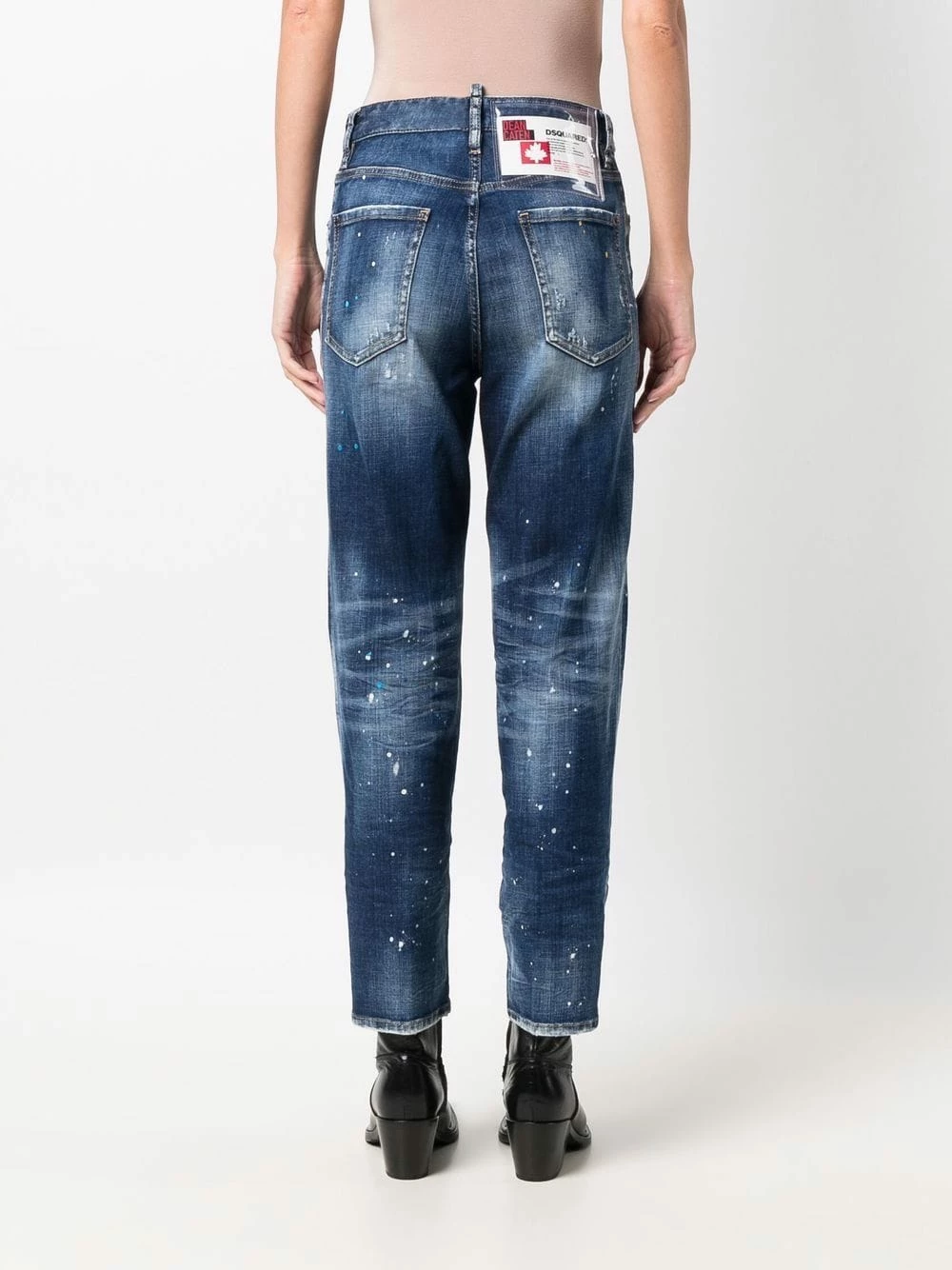 Dsquared2 Prix Exclusifs Jean ample à effet usé jeans boyfriend femme 6 Dsquared2 jean ample à effet usé