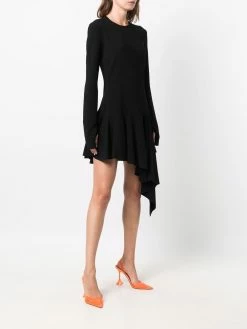 Dsquared2 robe asymétrique à manches longues