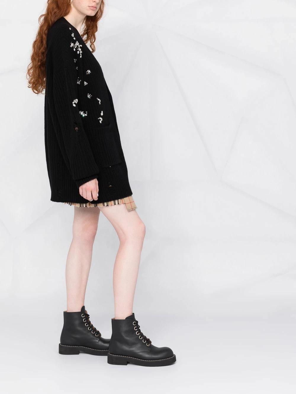 Dsquared2 Prix Raisonnable Cardigan à ornements en cristal cardigans femme 6 Dsquared2 cardigan à ornements en cristal