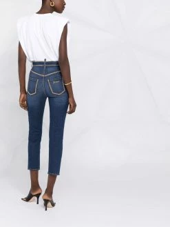 Dsquared2 jean court à taille haute