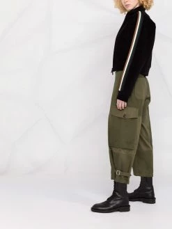 Dsquared2 veste crop à fermeture zippée