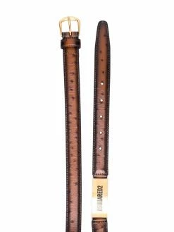 Dsquared2 ceinture en cuir à effet cuir d'autruche