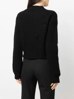Dsquared2 pull crop à ornements en cristal