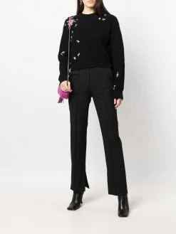 Dsquared2 pull crop à ornements en cristal