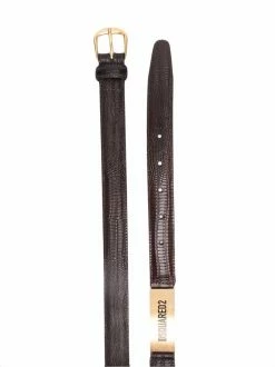 Dsquared2 ceinture en cuir à effet peau de crocodile
