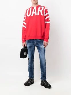 Dsquared2 jean slim à effet usé