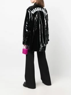 Dsquared2 manteau verni à slogan imprimé