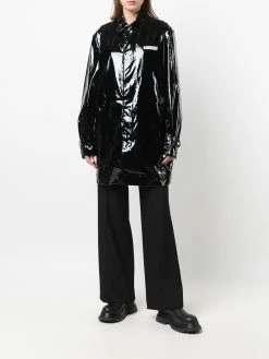 Dsquared2 manteau verni à slogan imprimé