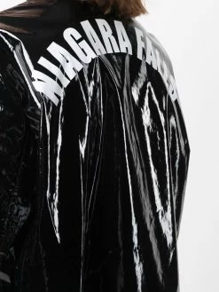 Dsquared2 manteau verni à slogan imprimé