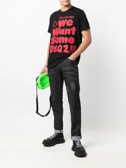 Dsquared2 t-shirt à slogan imprimé