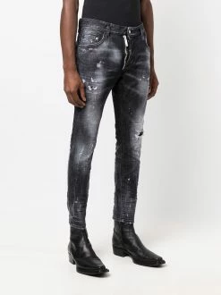Dsquared2 jean slim à taille mi-haute