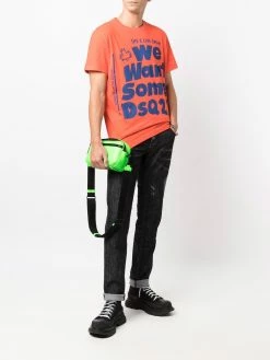 Dsquared2 t-shirt à slogan imprimé