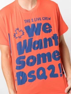 Dsquared2 t-shirt à slogan imprimé